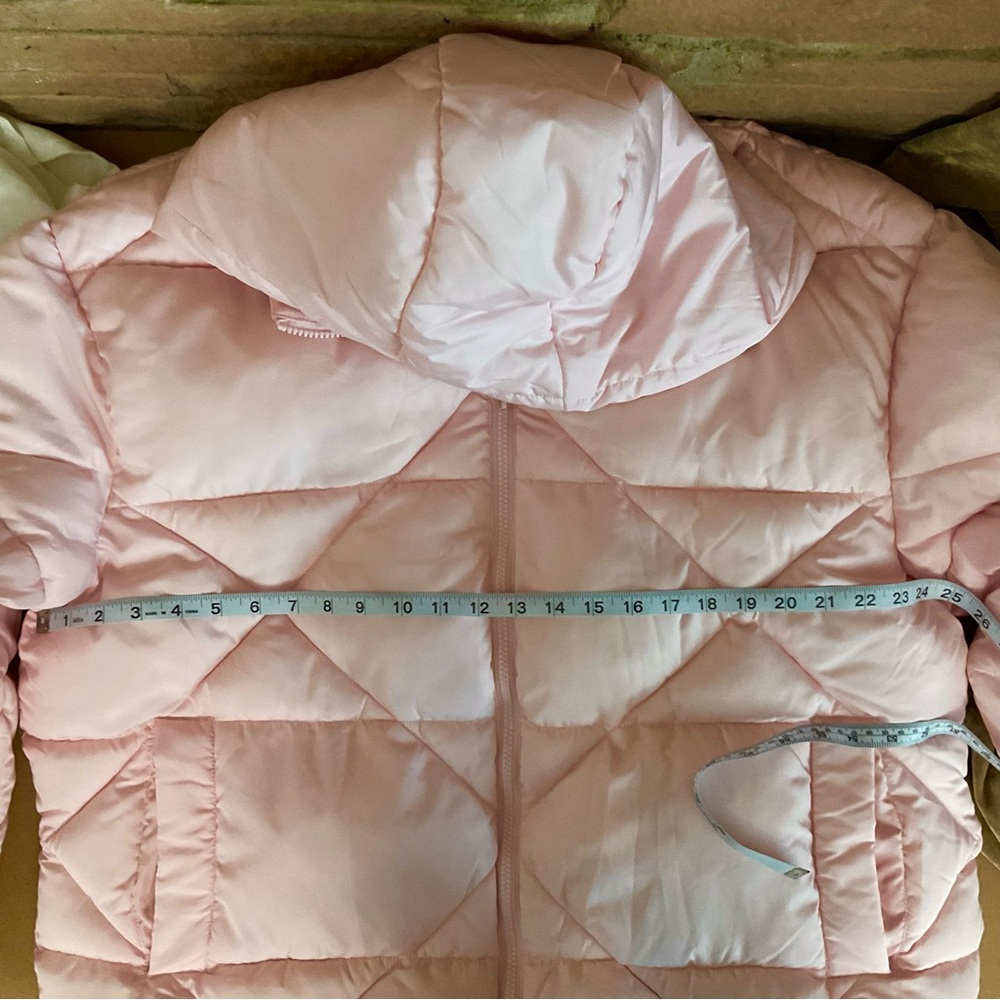 ASOS Design Pale Pink Puffer Jacket Large - Picture 4 of 6